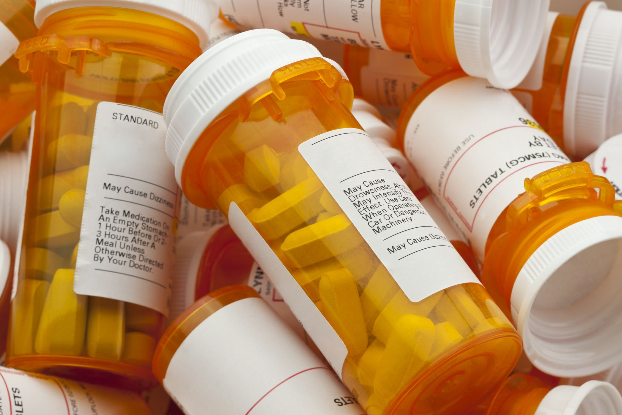 pill bottles medication review