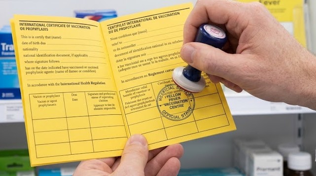 Yellow Fever Vaccination Stamp Charleston