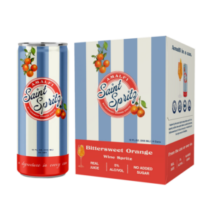 Saint Spritz Amalfi Orange Wine Spritz, 4-Pack 12 oz Cans