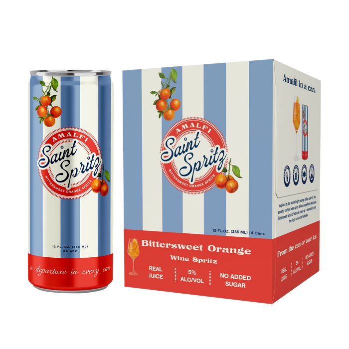 Saint Spritz Amalfi Orange Wine Spritz, 4-Pack 12 oz Cans 1 Saint Spritz Amalfi Orange Wine Spritz, 4-Pack 12 oz Cans