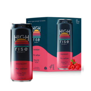 High Rise Raspberry 10mg THC Seltzer