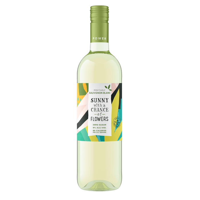 Sunny with a Chance of Flowers Zero Sugar Sauvignon Blanc, 750 mL 1 Sunny with a Chance of Flowers Zero Sugar Sauvignon Blanc, 750 mL